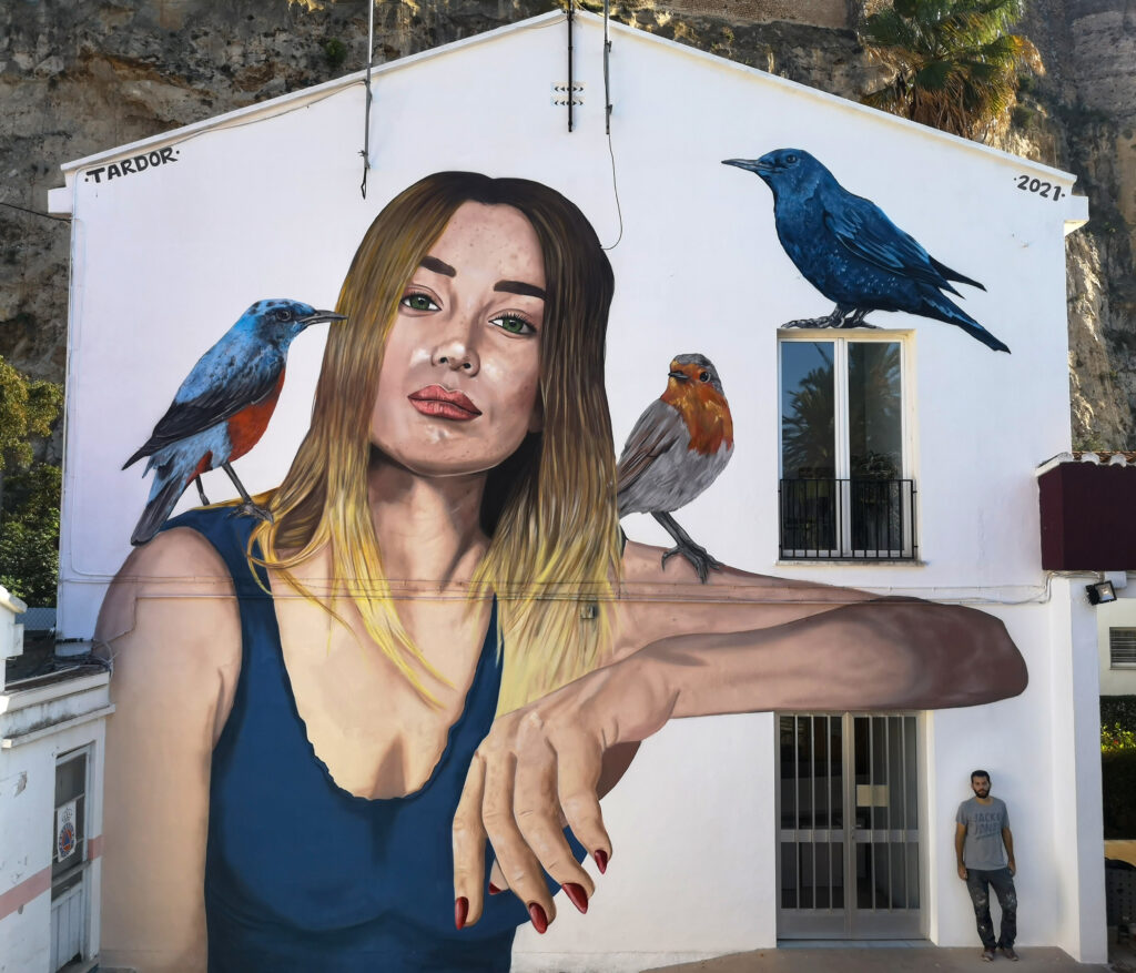 Artistic mural in Denia - professional mural painting in Alicante.