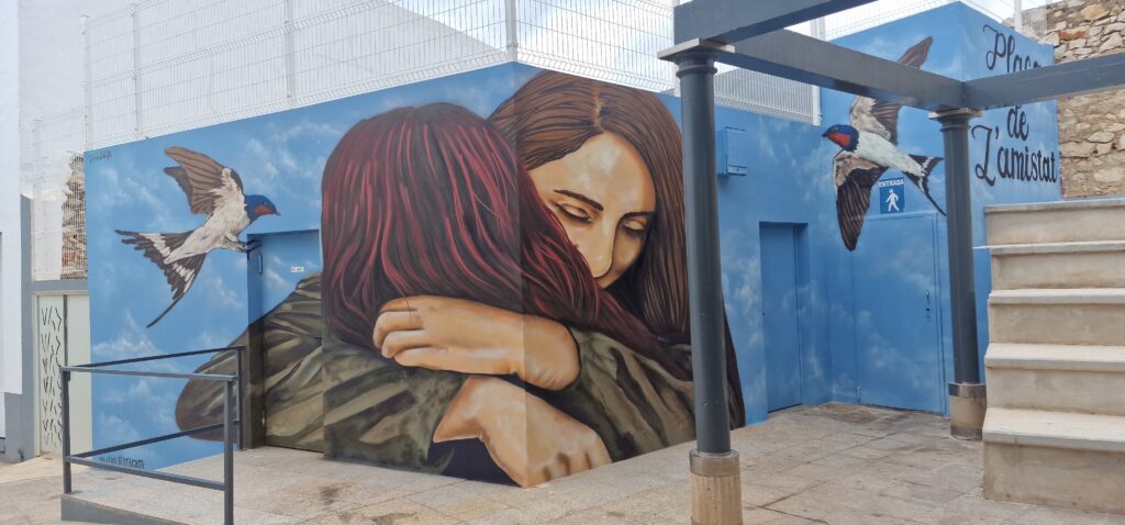 Anamorphic 3D mural in Pedreguer - urban art for city halls.