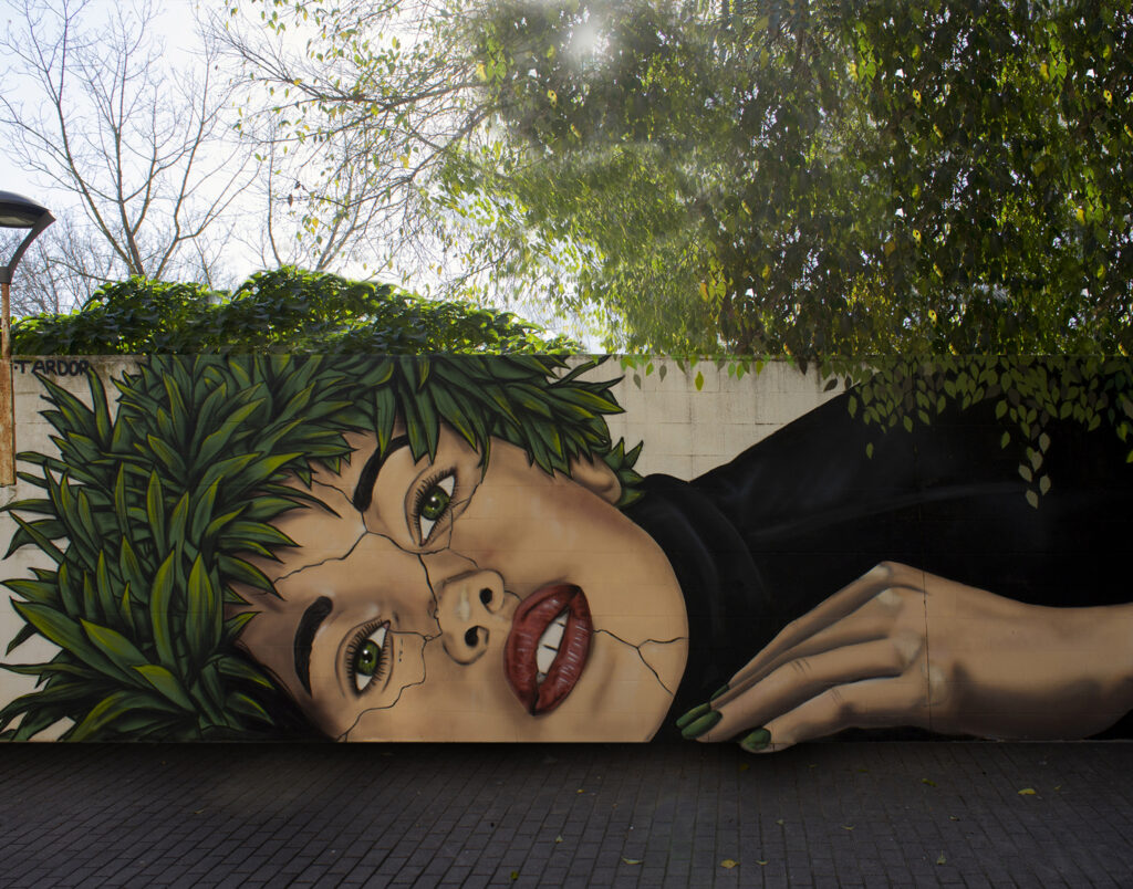 Mural urbano premiado como 4º mejor del mundo en 2021, obra de Tardor.