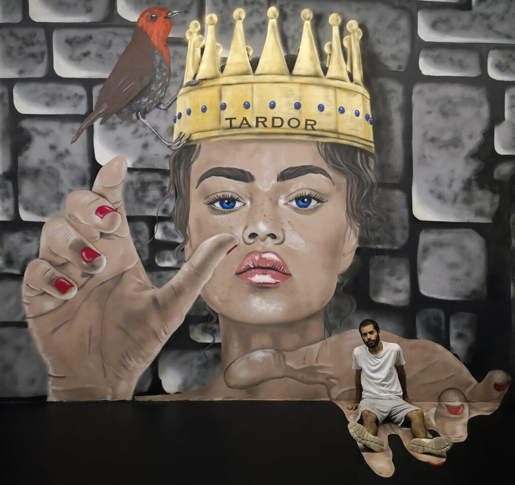 3D mural in a nightclub in Madrid by Tardor - mural art for entertainment venues.